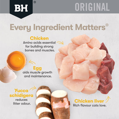 Every ingredient matters: chicken, egg, chicken liver and yucca