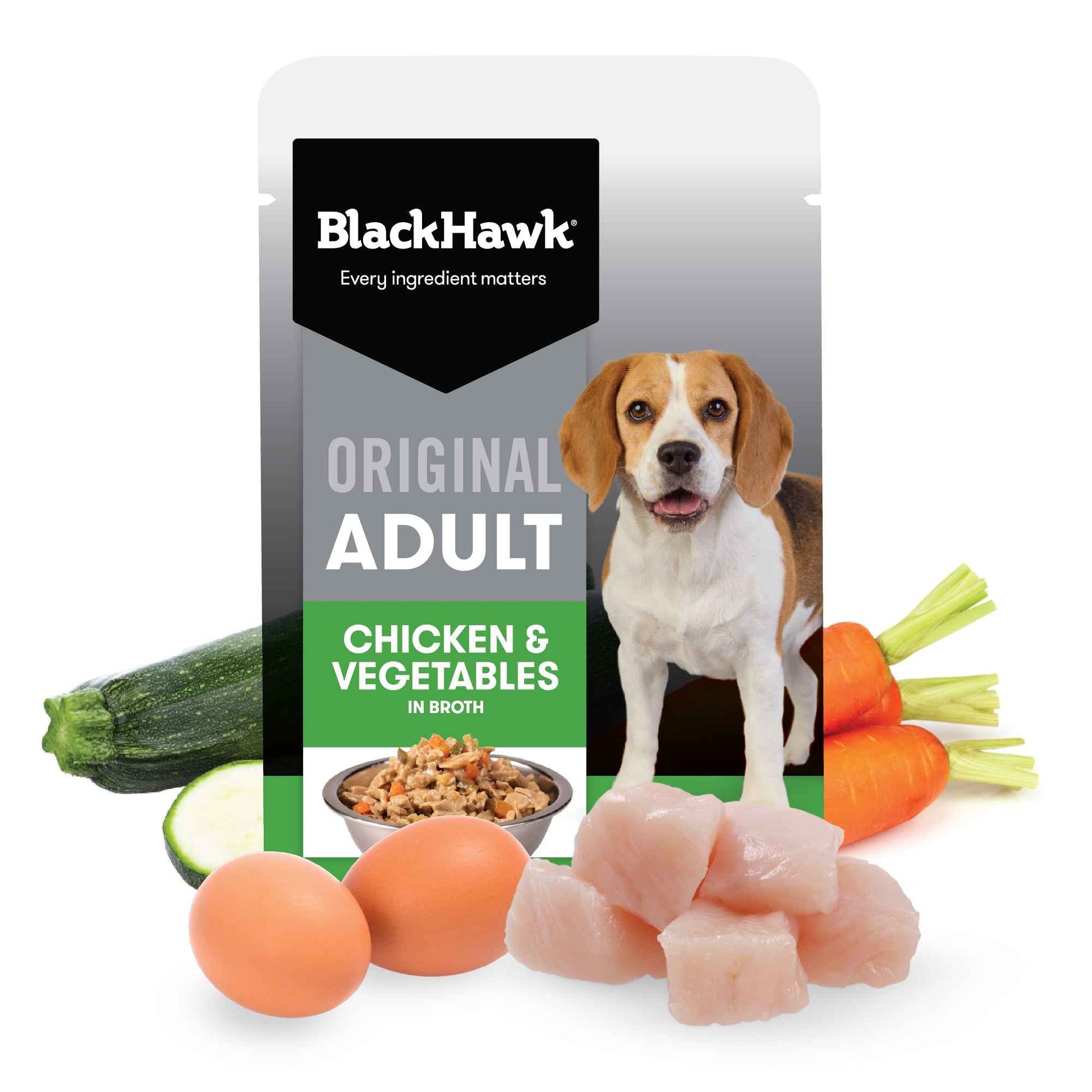 Black Hawk Adult Original Chicken & Vegetables in Broth 140g