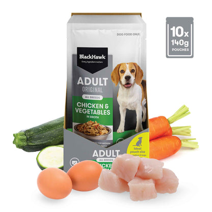 Black Hawk Adult Original Chicken & Vegetables in Broth 140g