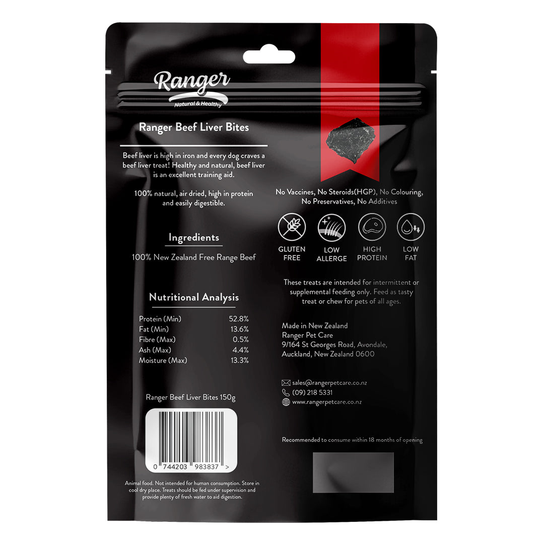 Ranger Beef Liver Bites 150g