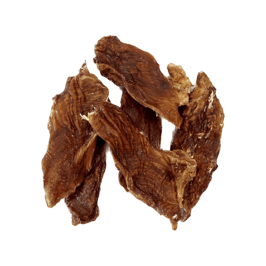 Ranger Free Range Chicken Filets 150g, dried chicken breast treats, healthy dog training snacks, low fat, high protein
