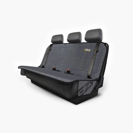 EzyDog DRIVE Car Seat Cover fitted across a rear bench seat