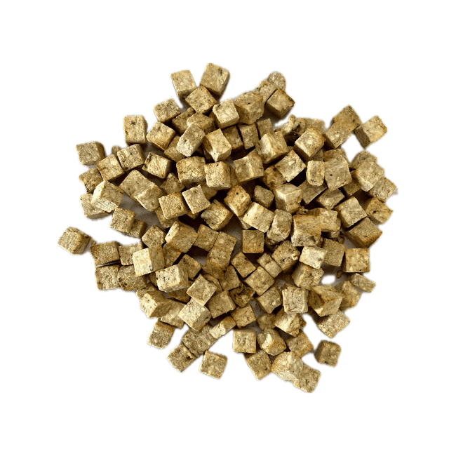 Ranger Hoki Fish Meat Bites 150g, dried bite-sized fish treats for pets, gluten-free, high protein, rich in Omega-3.