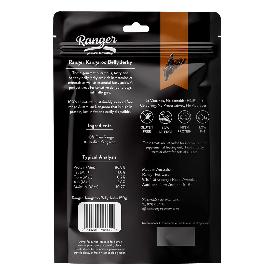 Ranger Kangaroo Belly Jerky 150g