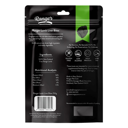 Ranger Lamb Liver Bites  150g