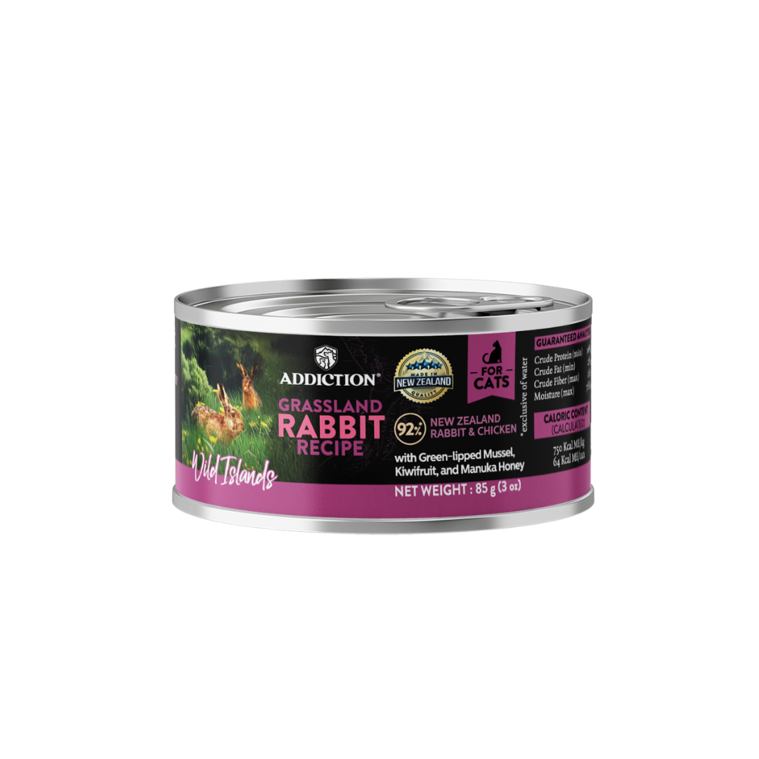 Addiction Wild Islands Grassland Rabbit Grain-Free Canned Cat Food 85g