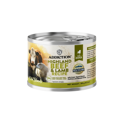 Addiction Wild Islands Highland Beef & Lamb Grain-Free Canned Dog Food 185g