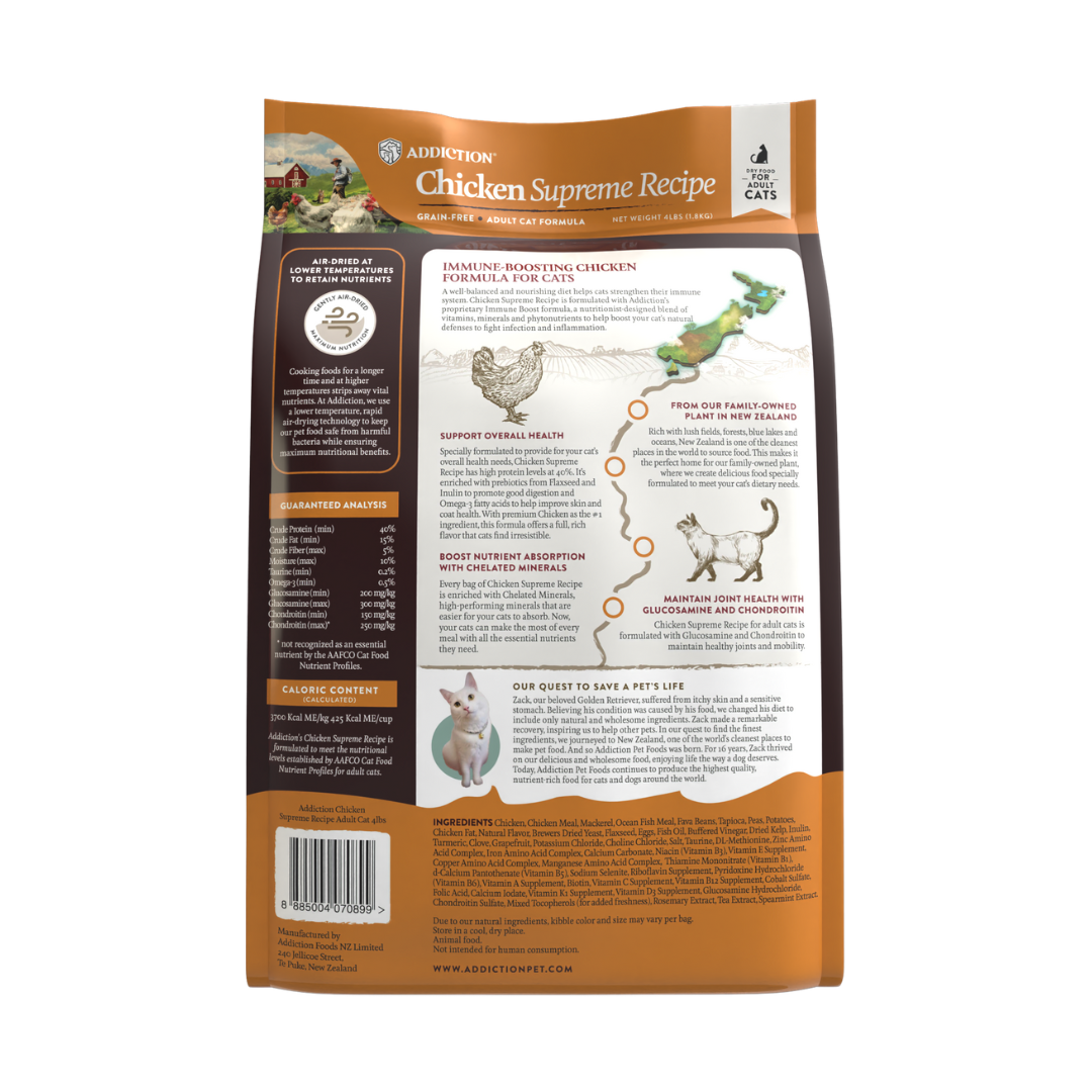 Chicken Supreme Adult Cat, Complete & Balanced, Immune Boost Dry Cat Food