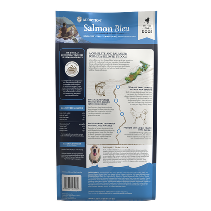 Addiction Salmon Bleu, Complete & Balanced, Skin & Coat Dry Dog Food