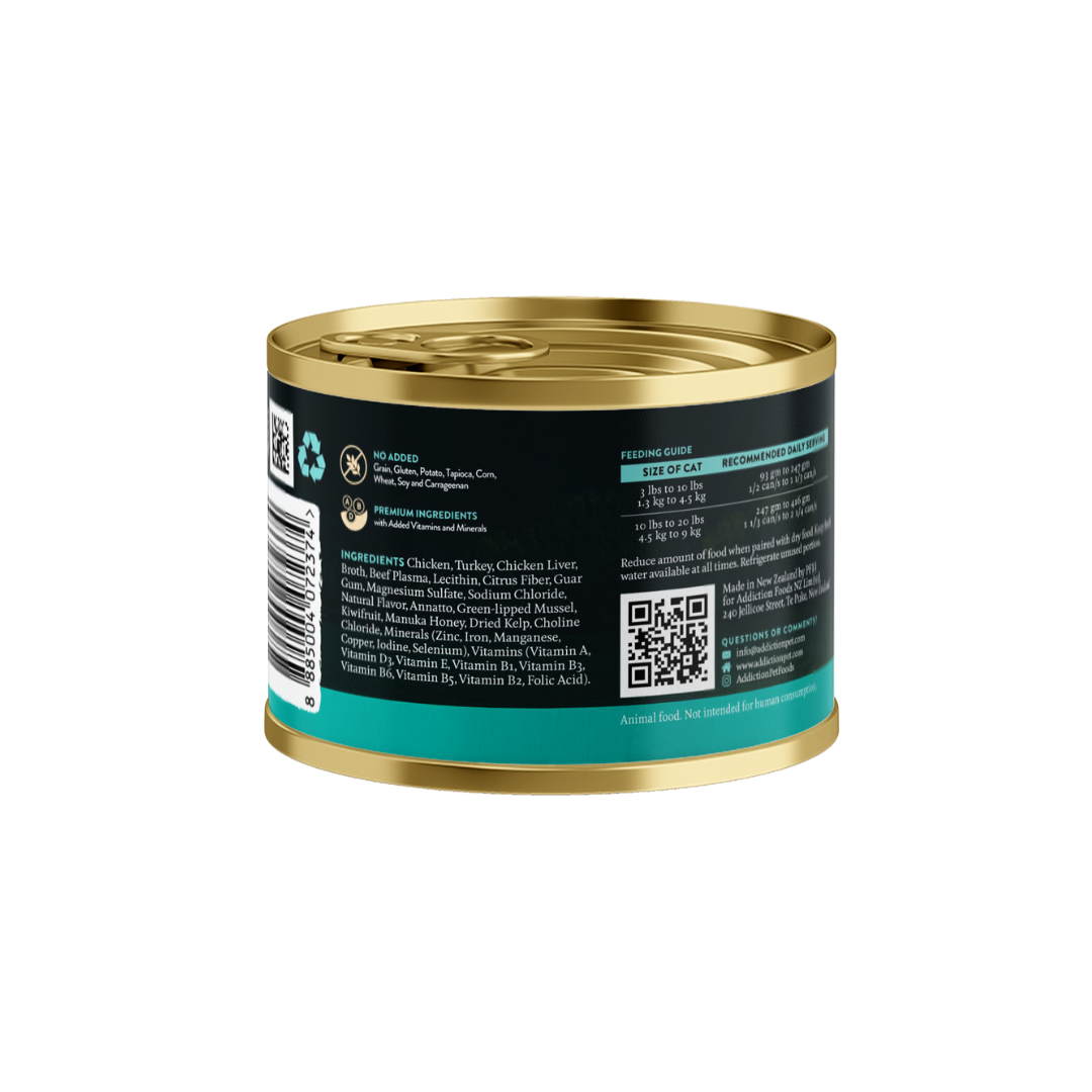 Addiction Wild Islands Island Birds Chicken & Turkey Canned Cat Food 185g