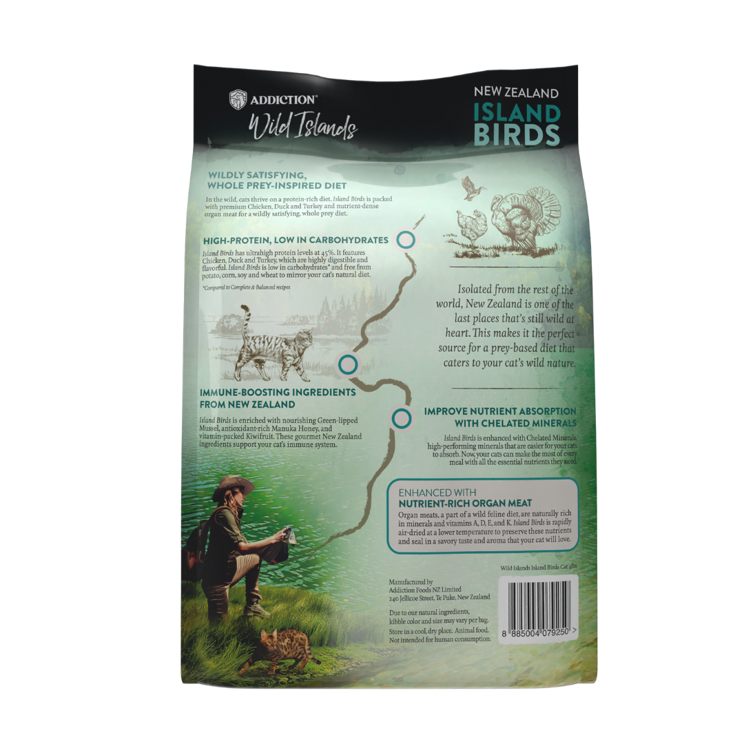 Addiction Wild Islands Island Birds Chicken, Duck & Turkey High Protein Dry Cat Food