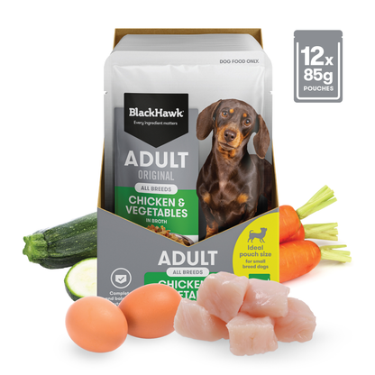 Black Hawk Original Adult Chicken & Vegetables in Broth 85g