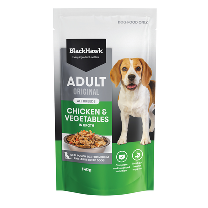Black Hawk Adult Original Chicken & Vegetables in Broth 140g