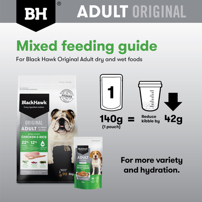 Black Hawk Adult Original Chicken & Vegetables in Broth 140g