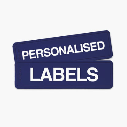 EzyDog personalised label in Blue