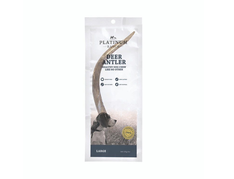 Platinum Ranch Deer Antlers - Natural Long Lasting Dog Chew