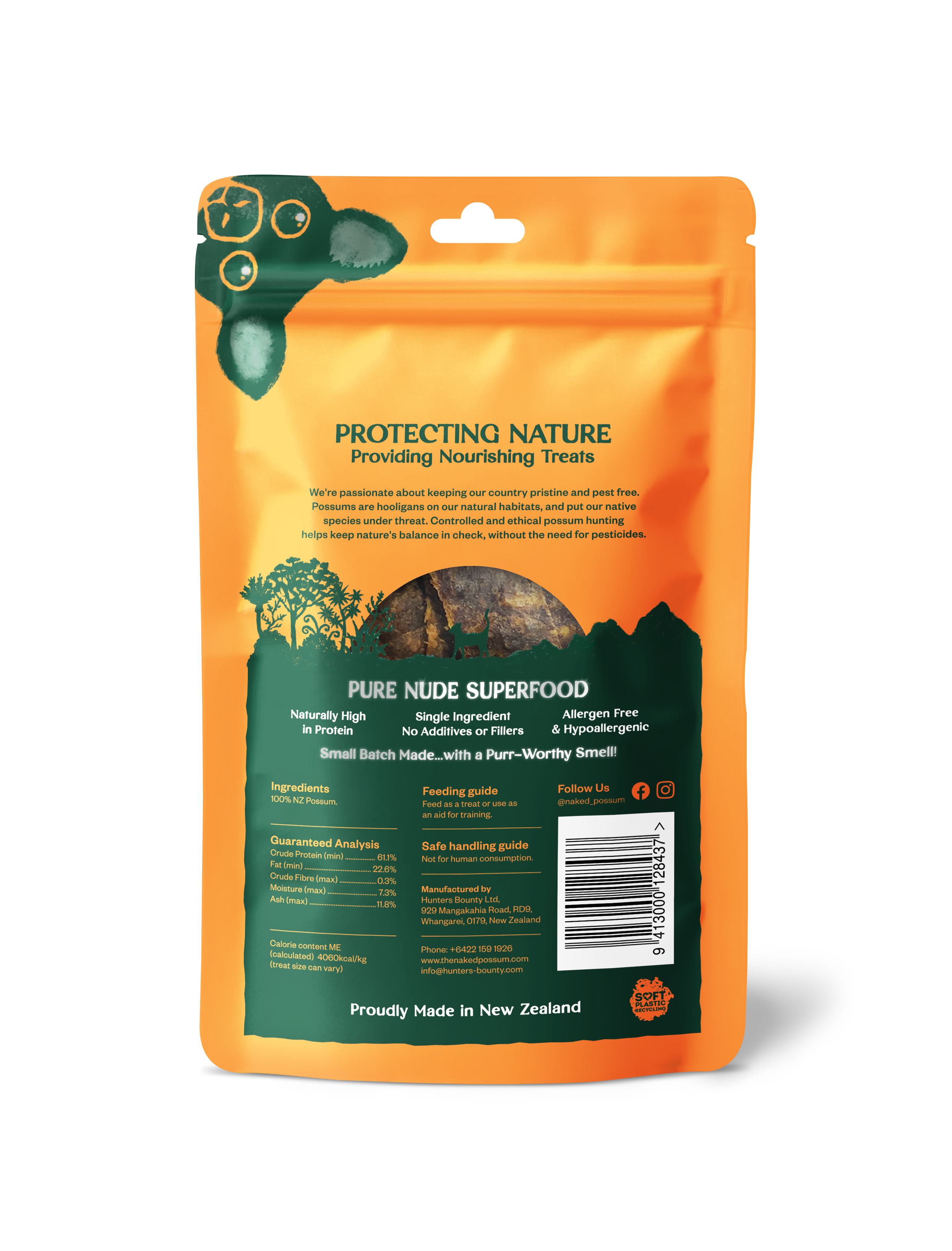 The Naked Possum, Cat Treats, 60g