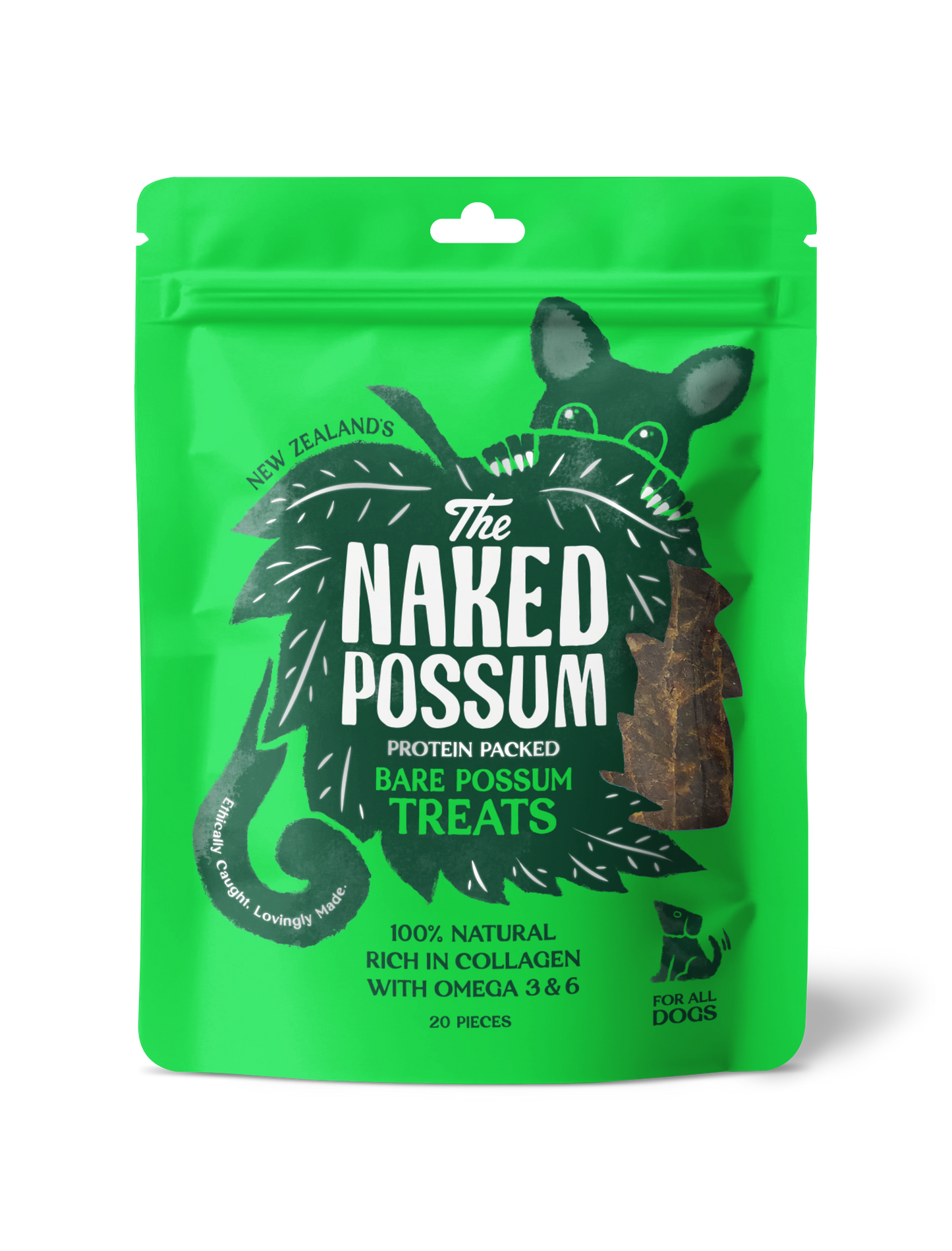 The Naked Possum, Dog Treats, 20 piece