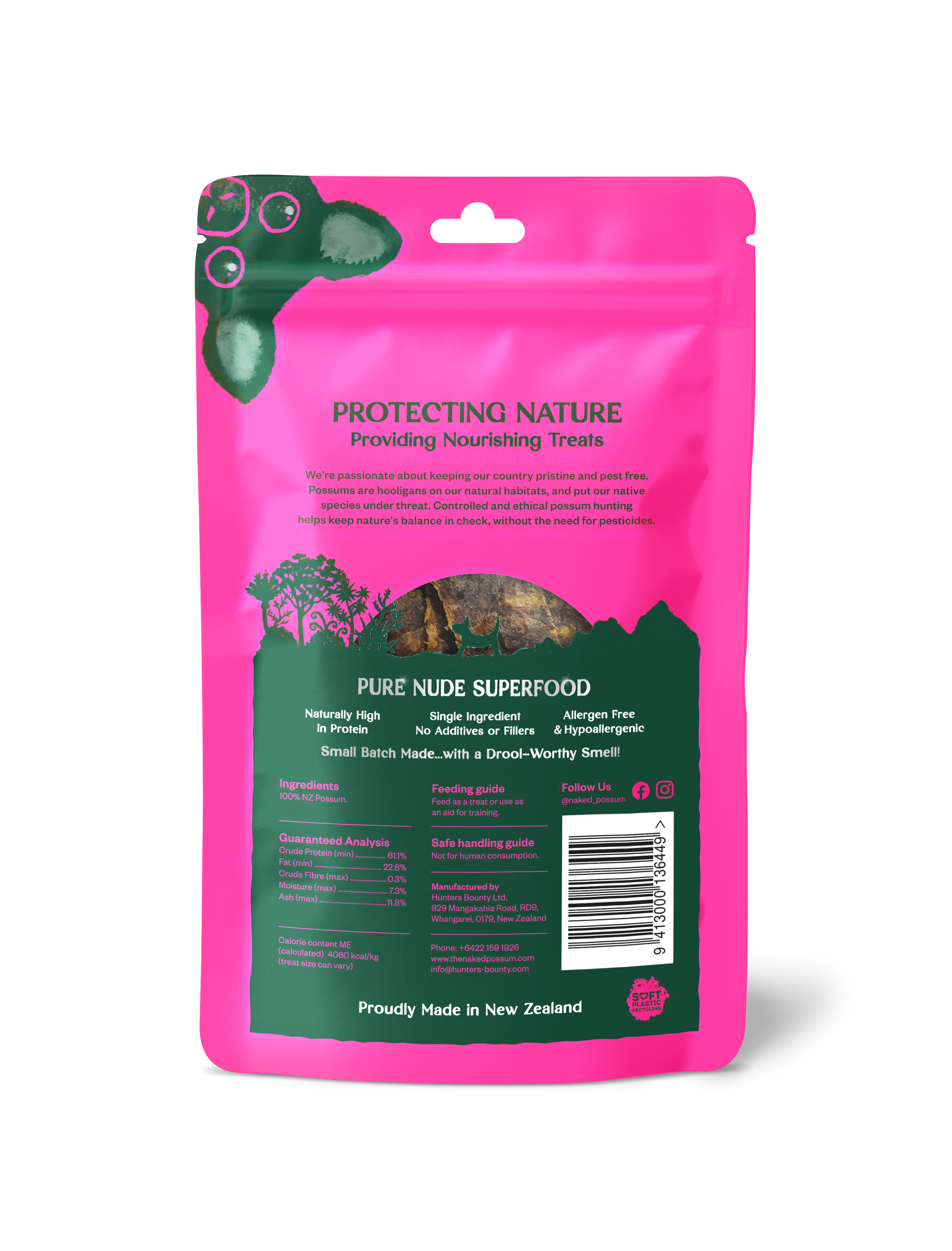 The Naked Possum, Training Treats, 90g