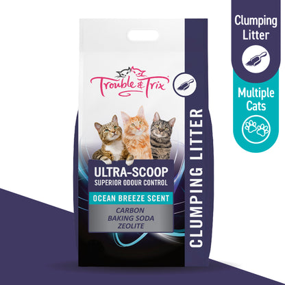 Trouble & Trix Ultra-Scoop Clumping Cat Litter 15L bag