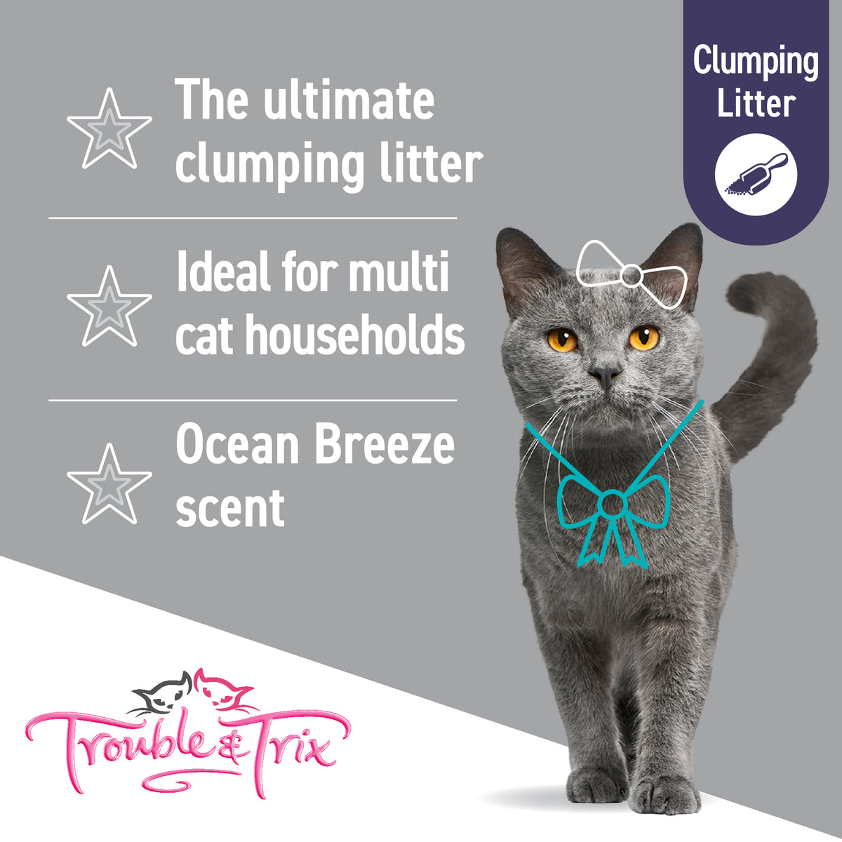 Trouble & Trix Ultra-Scoop litter features