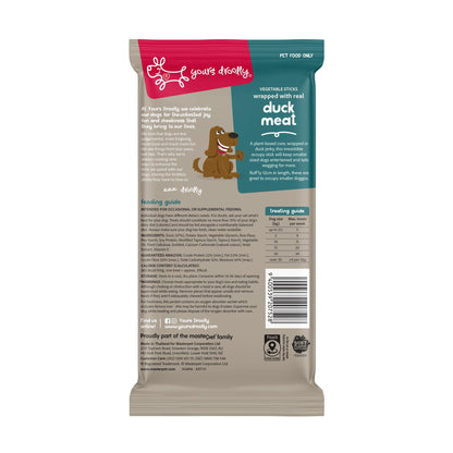 Yours Droolly Duck Wrapped Sticks Small 5pk