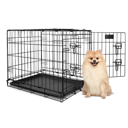 Yours Droolly Dog Crate Double Door 24"