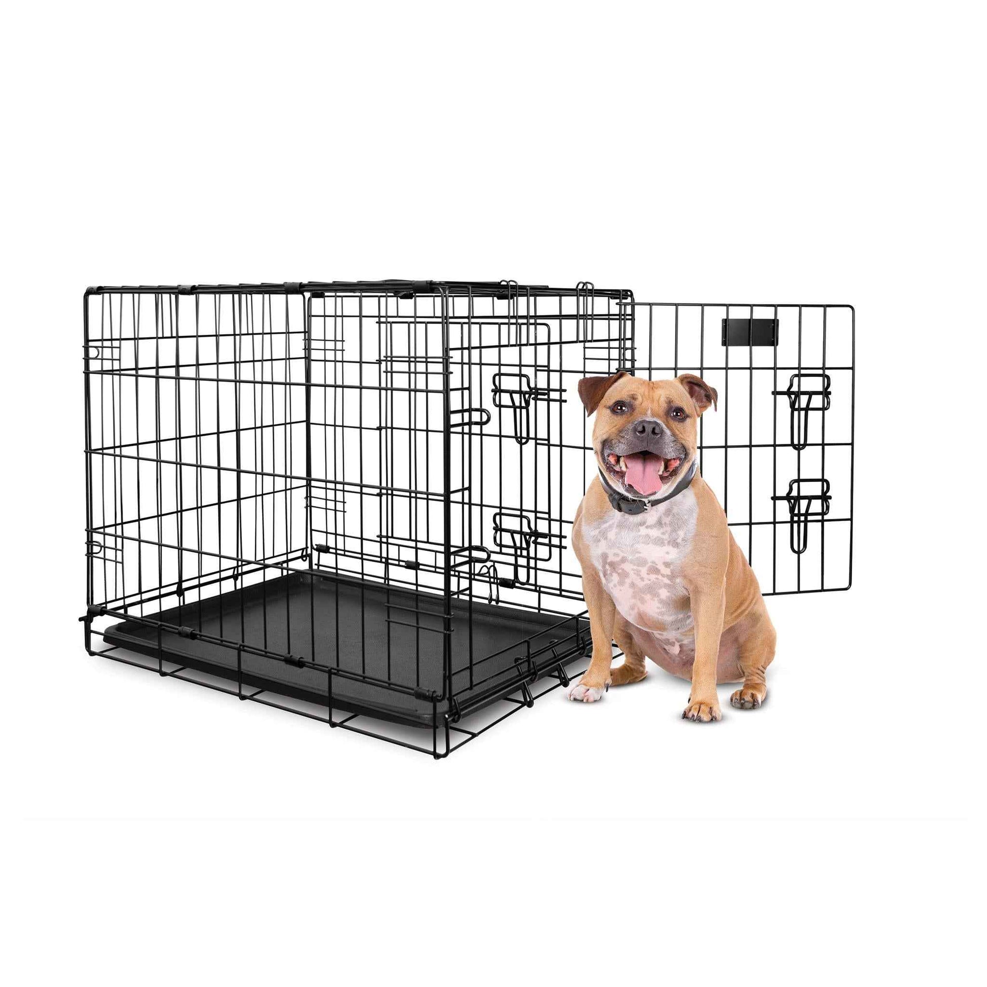 Yours Droolly Dog Crate Double Door 30"