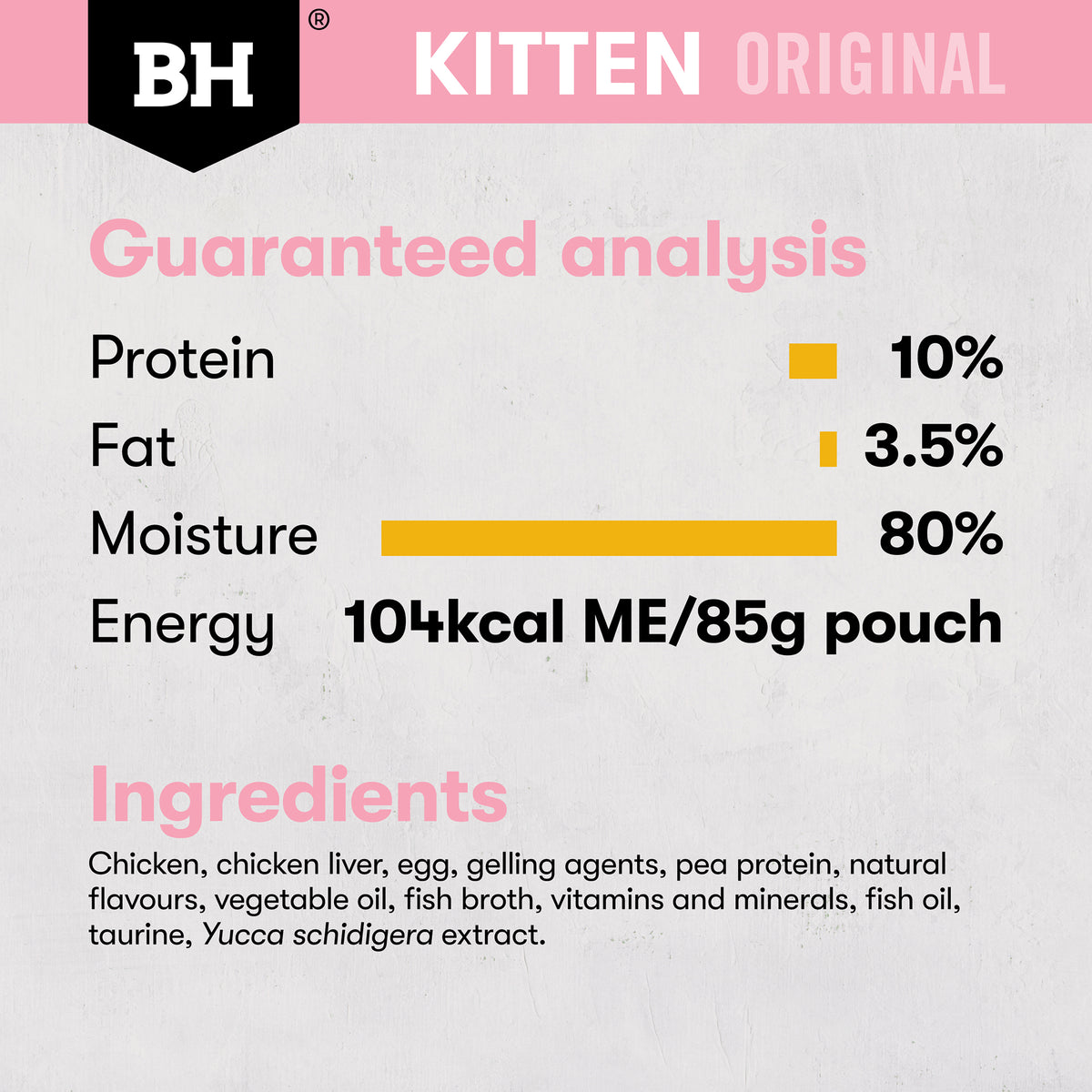 Black Hawk Original Kitten Chicken & Gravy Wet Food Pouch 85g