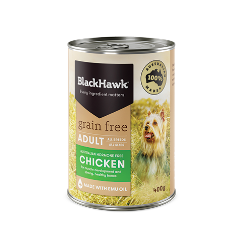 Black Hawk Adult Grain Free Wet Dog Food Chicken 400g - Doubtless Bay Pet Resort 