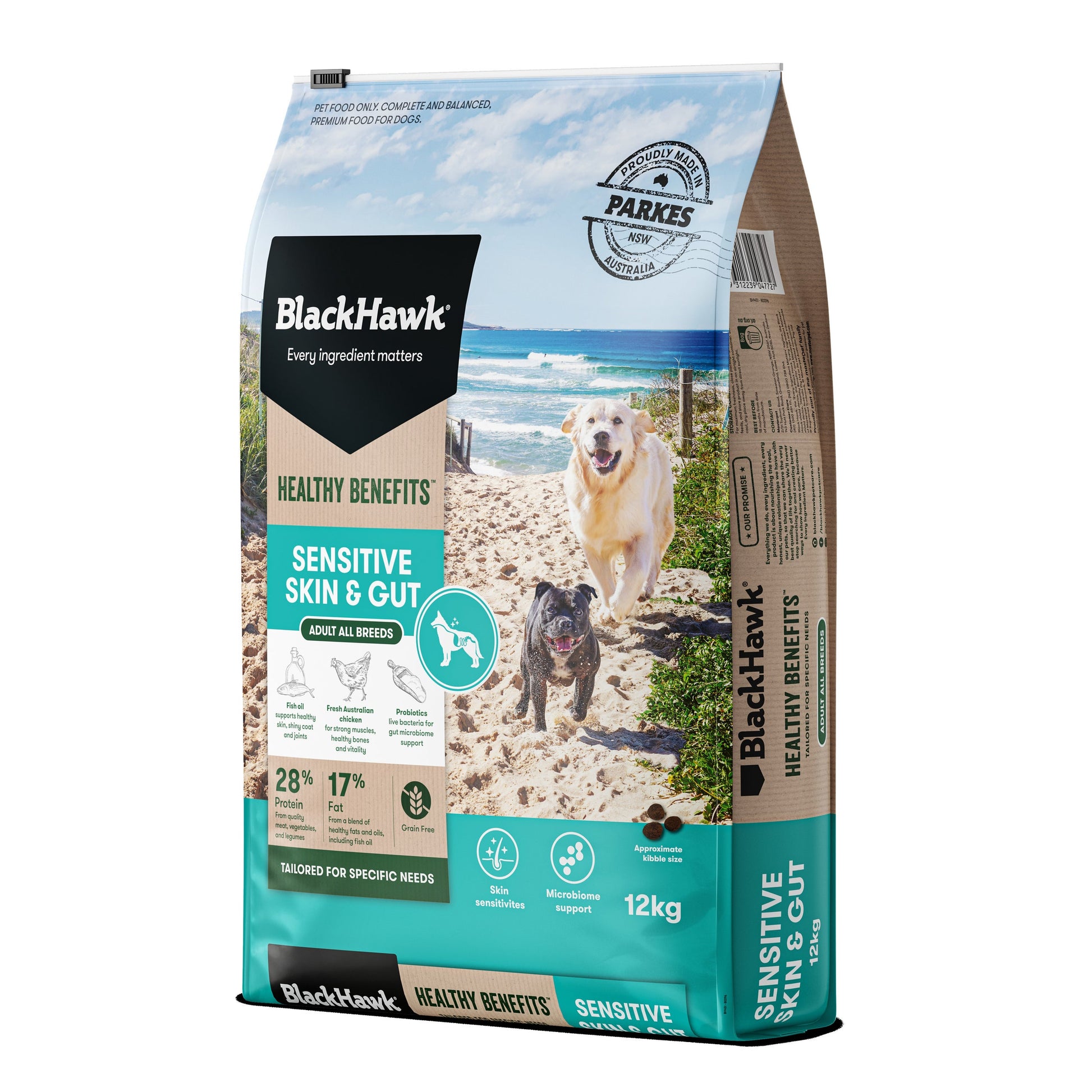 Black Hawk Healthy Benefits Sensitive Skin & Gut - Doubtless Bay Pet Resort 