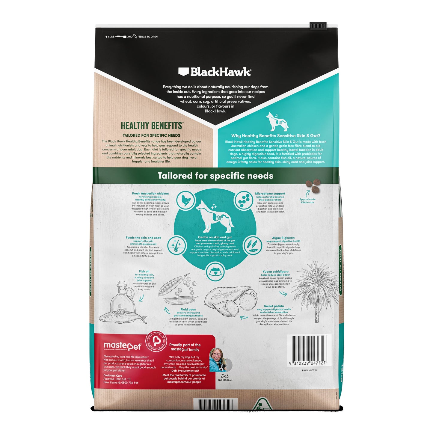 Black Hawk Healthy Benefits Sensitive Skin & Gut - Doubtless Bay Pet Resort 