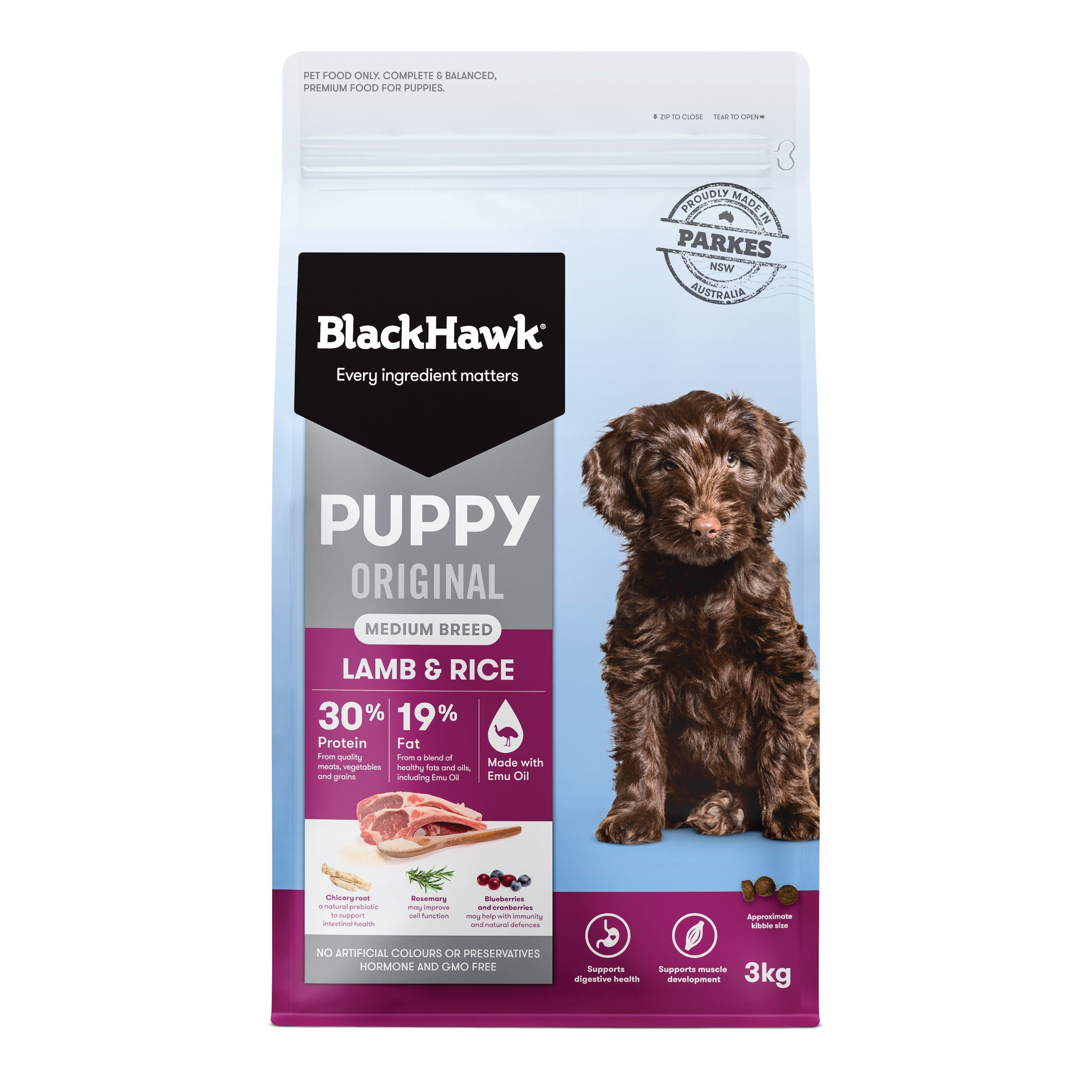 Black Hawk Original Lamb & Rice Medium Breed Puppy - Doubtless Bay Pet Resort 