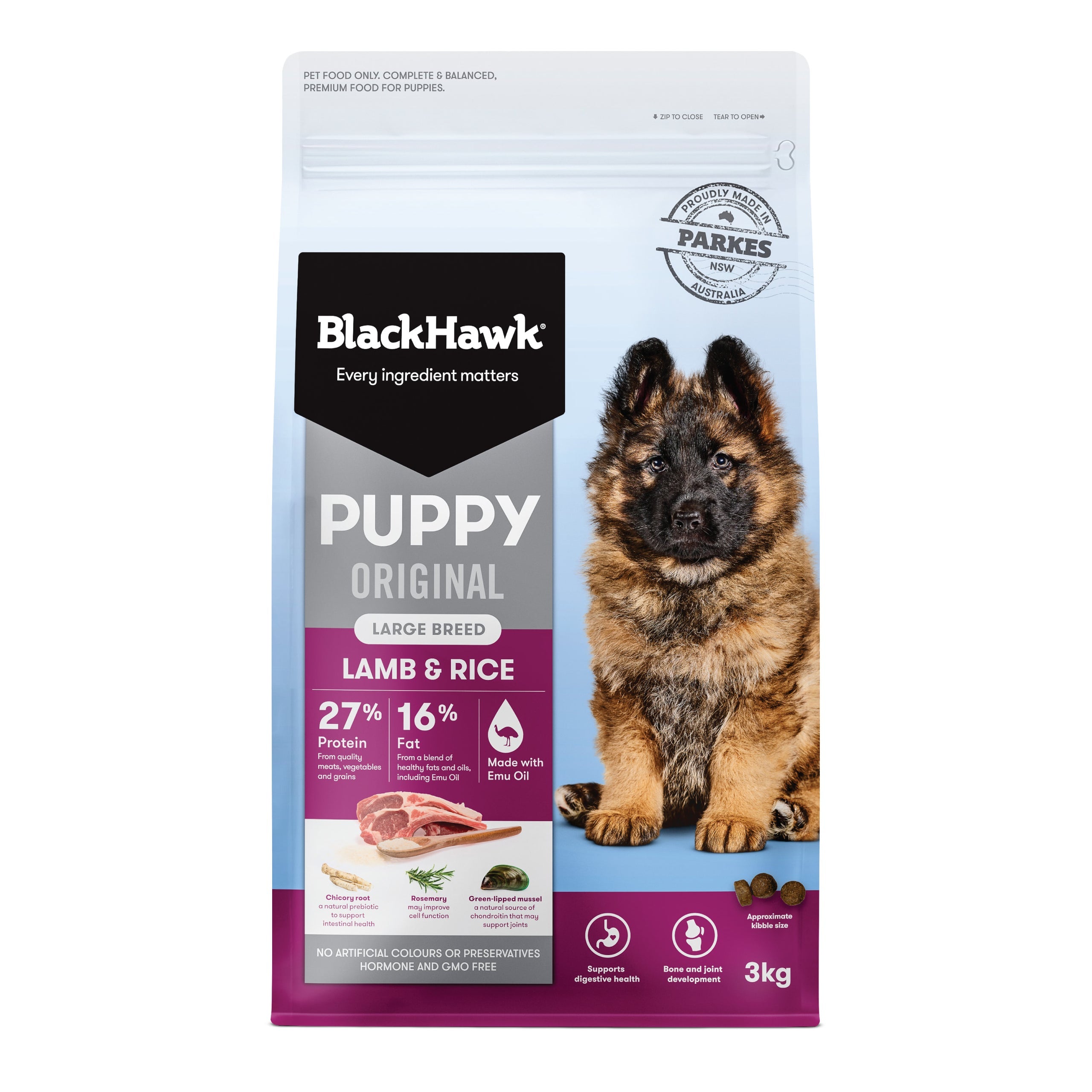 Black Hawk Original Lamb & Rice Large Breed Puppy - Doubtless Bay Pet Resort 