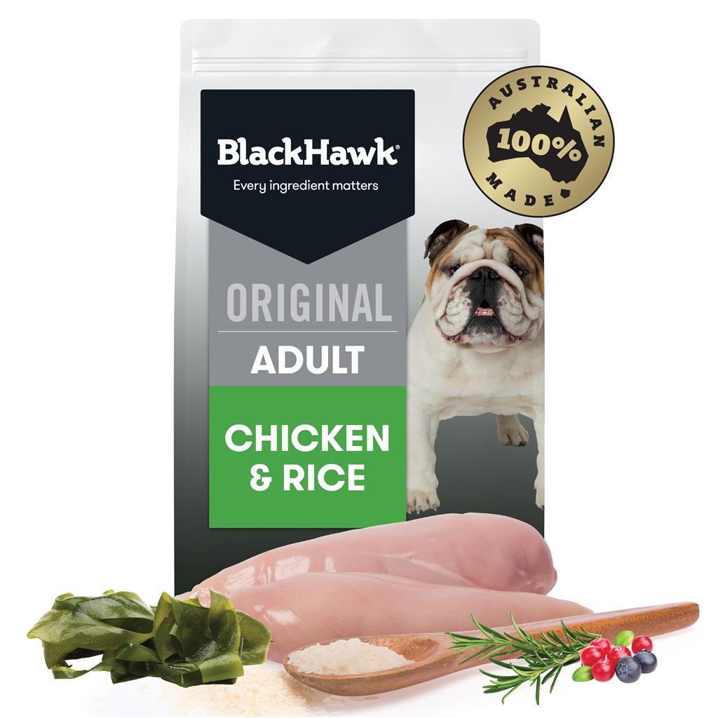 Black Hawk Adult Chicken & Rice - Doubtless Bay Pet Resort 
