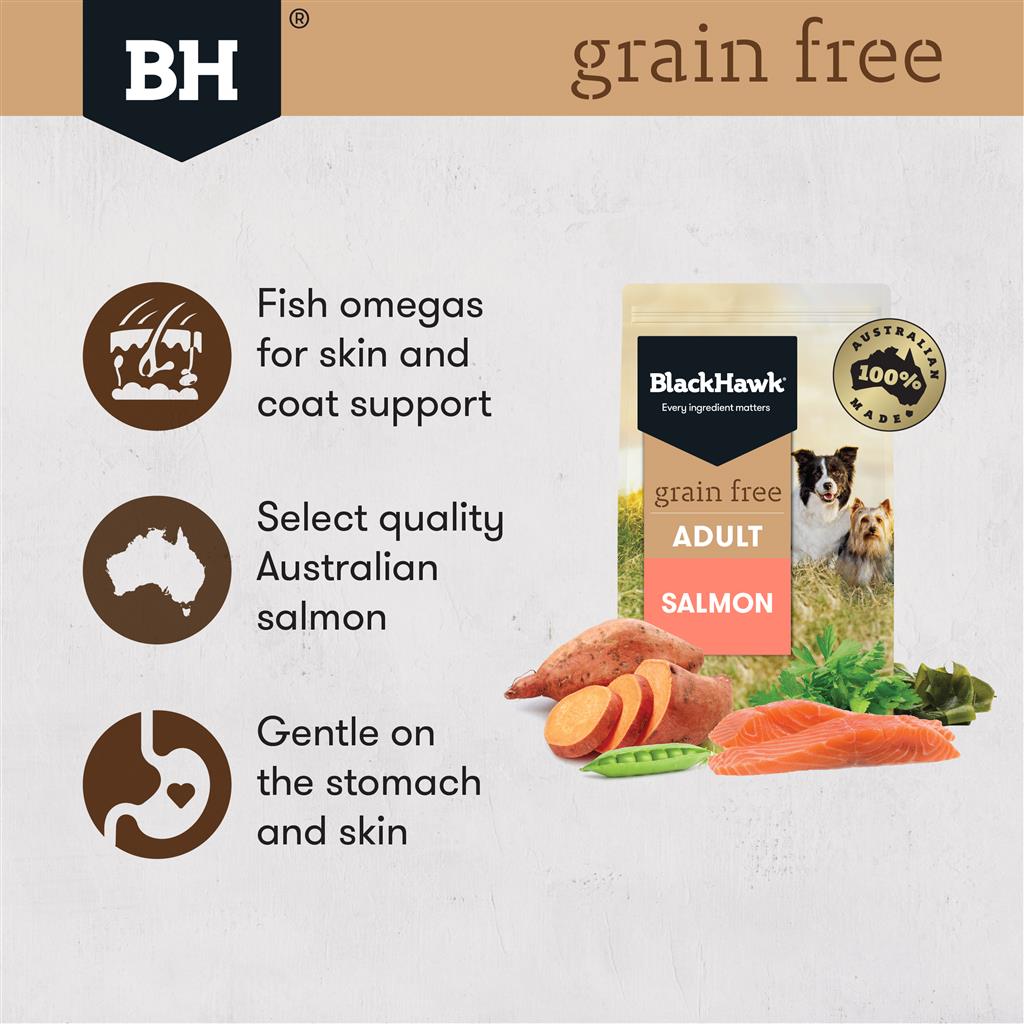 Black Hawk Grain Free Salmon - Doubtless Bay Pet Resort 