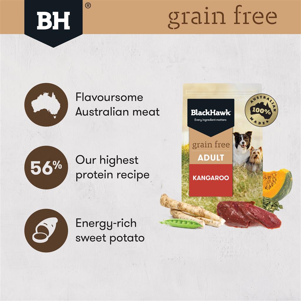 Black Hawk Grain Free Kangaroo - Doubtless Bay Pet Resort 