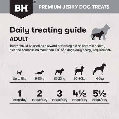 Black Hawk Beef Jerky Straps 100g - Doubtless Bay Pet Resort 