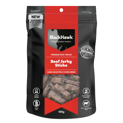 Black Hawk Beef Jerky Sticks 100g - Doubtless Bay Pet Resort 