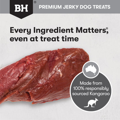 Black Hawk Kangaroo Jerky Straps 100g - Doubtless Bay Pet Resort 
