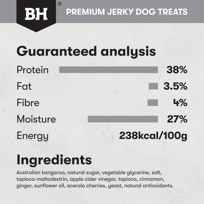 Black Hawk Kangaroo Jerky Straps 100g - Doubtless Bay Pet Resort 