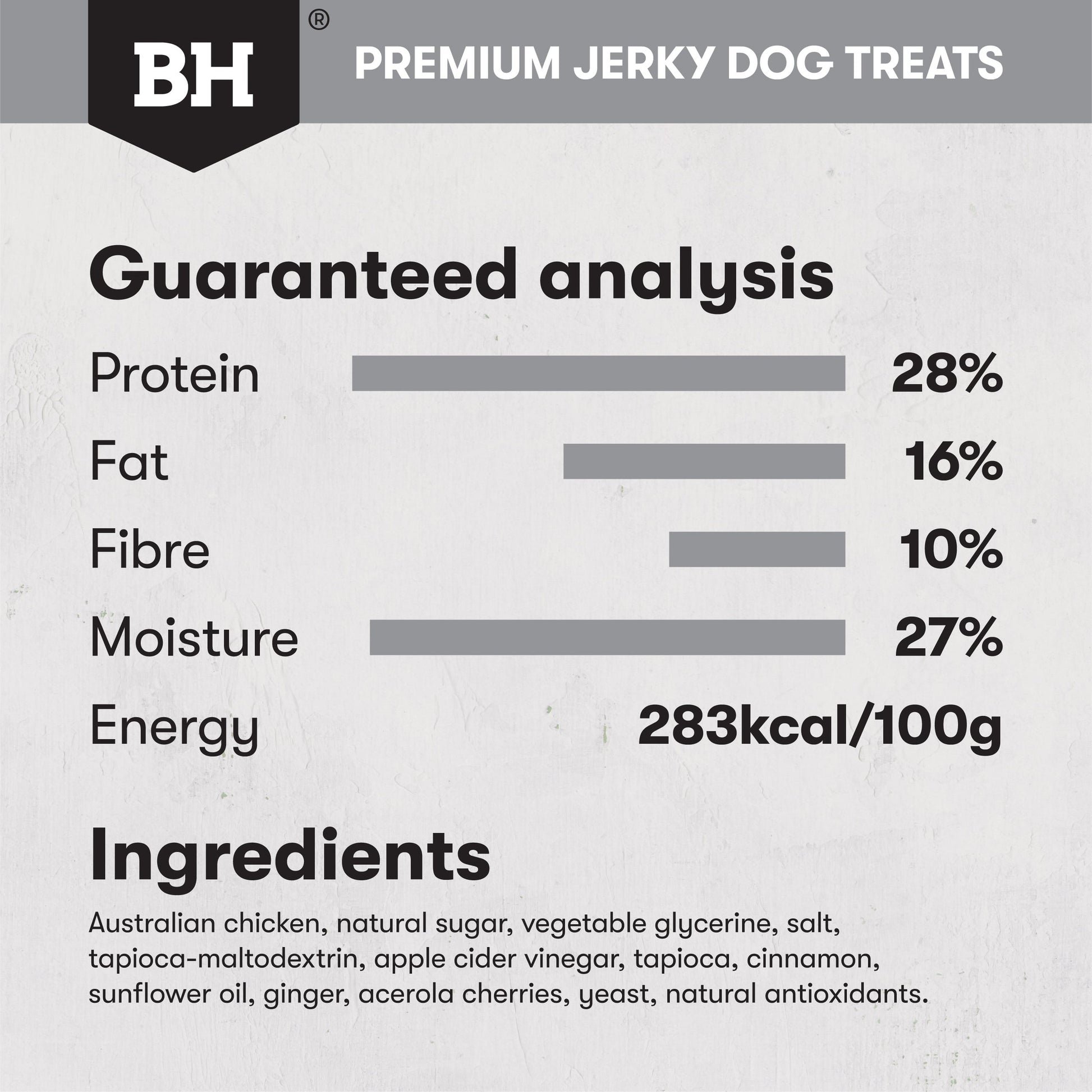 Black Hawk Chicken Jerky Straps 100g - Doubtless Bay Pet Resort 