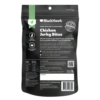 Black Hawk Chicken Jerky Bites 100g - Doubtless Bay Pet Resort 