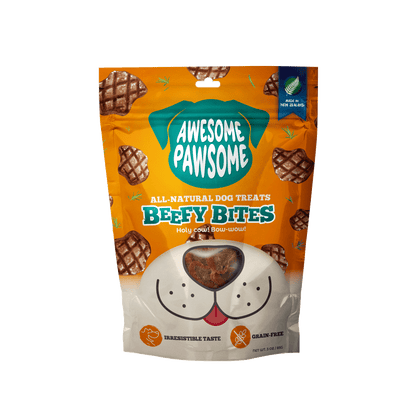 Awesome Pawsome Beefy Bites - Dog Treats, 85g - Doubtless Bay Pet Resort 