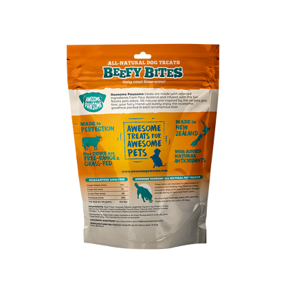 Awesome Pawsome Beefy Bites - Dog Treats, 85g - Doubtless Bay Pet Resort 