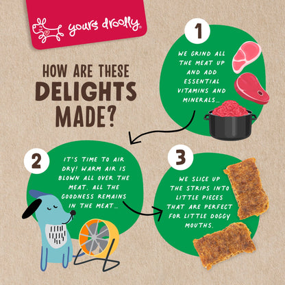 Yours Droolly - Kiwi Grown Venison & Lamb With Kiwifruit - NZ Made, 200g - Doubtless Bay Pet Resort 
