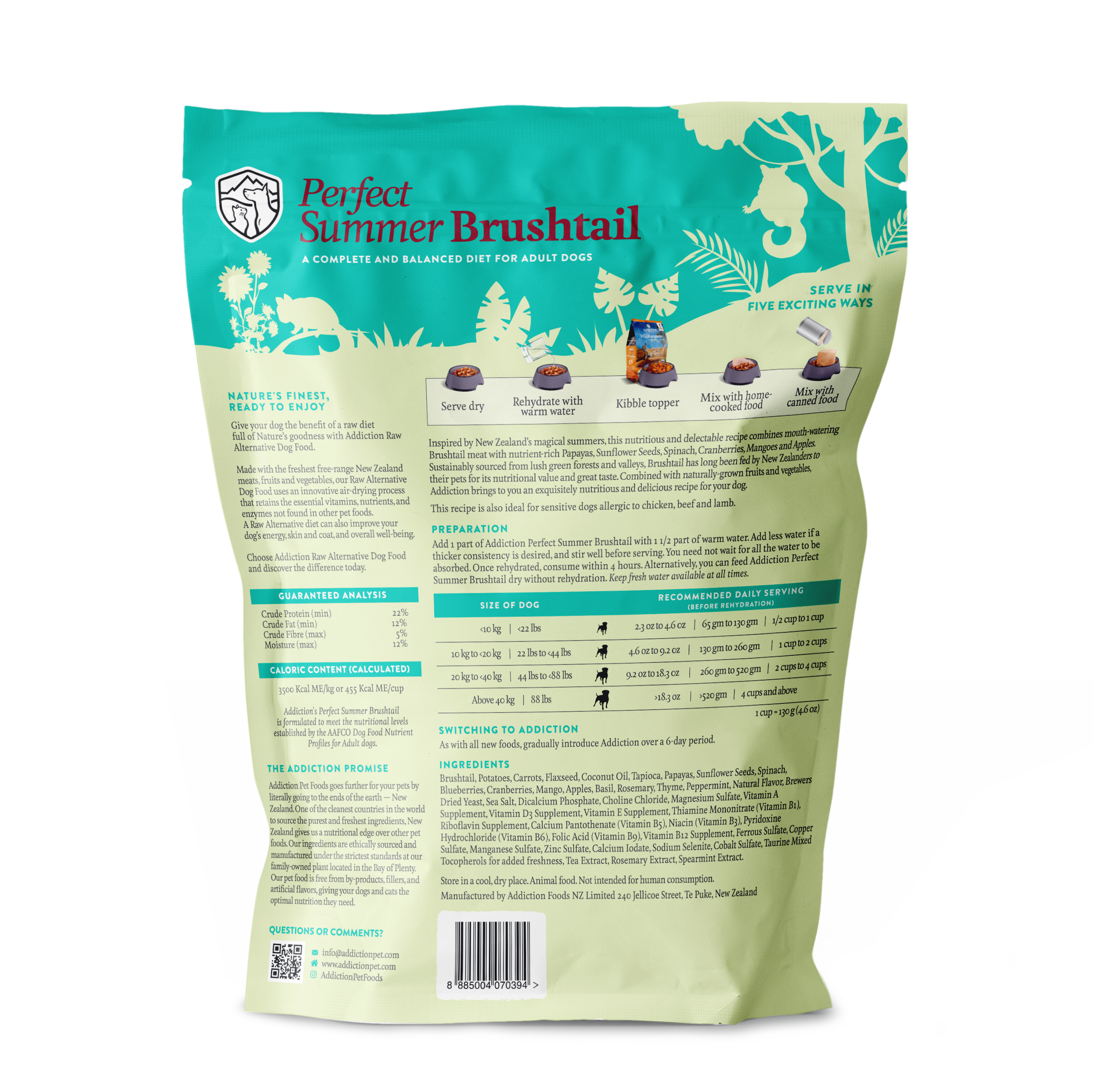 Addiction Perfect Summer Brushtail - Free-range Brushtail - Doubtless Bay Pet Resort 